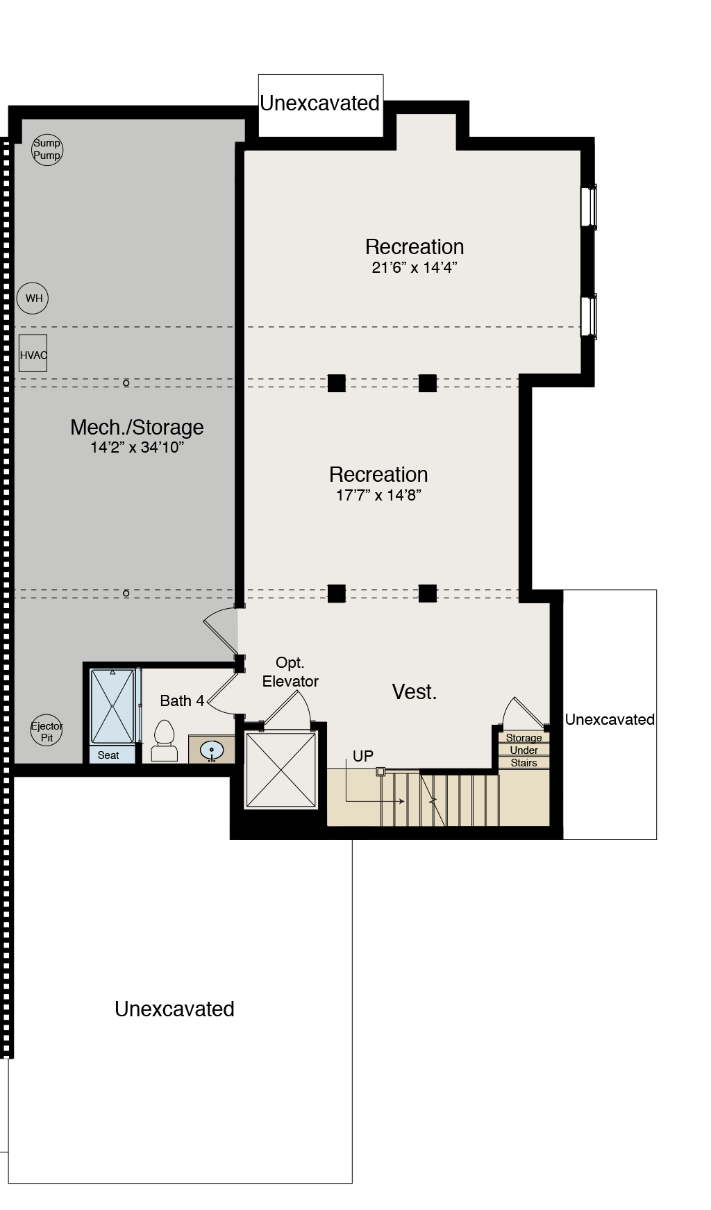 Bingham Park - Abbey - Lower Level